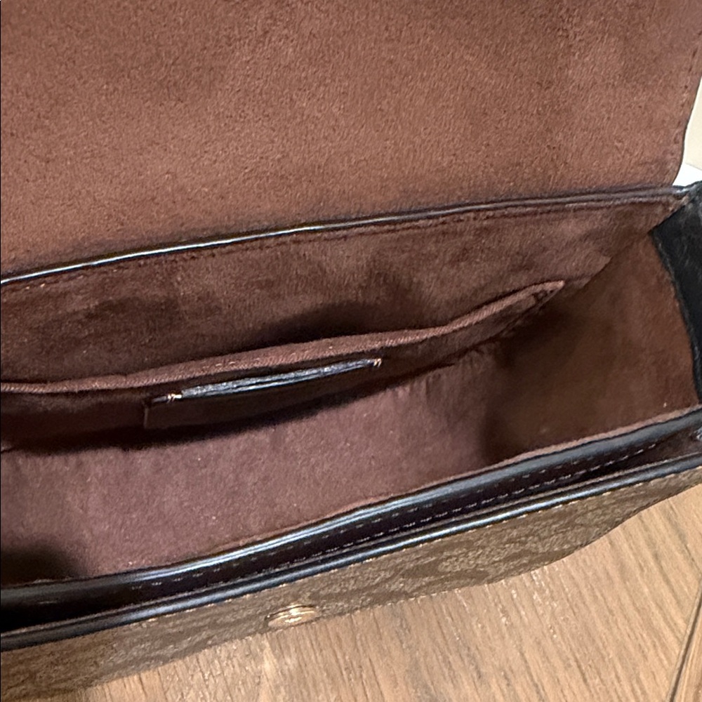 Vintage Coach Soho Signature Canvas & Suede Buckle Flap Crossbody Y2K - Picture 8 of 10